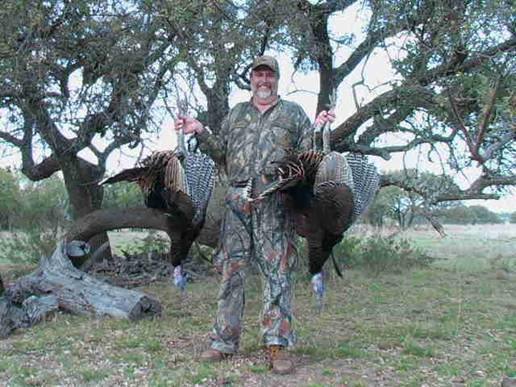 2 Rio Grande turkeys